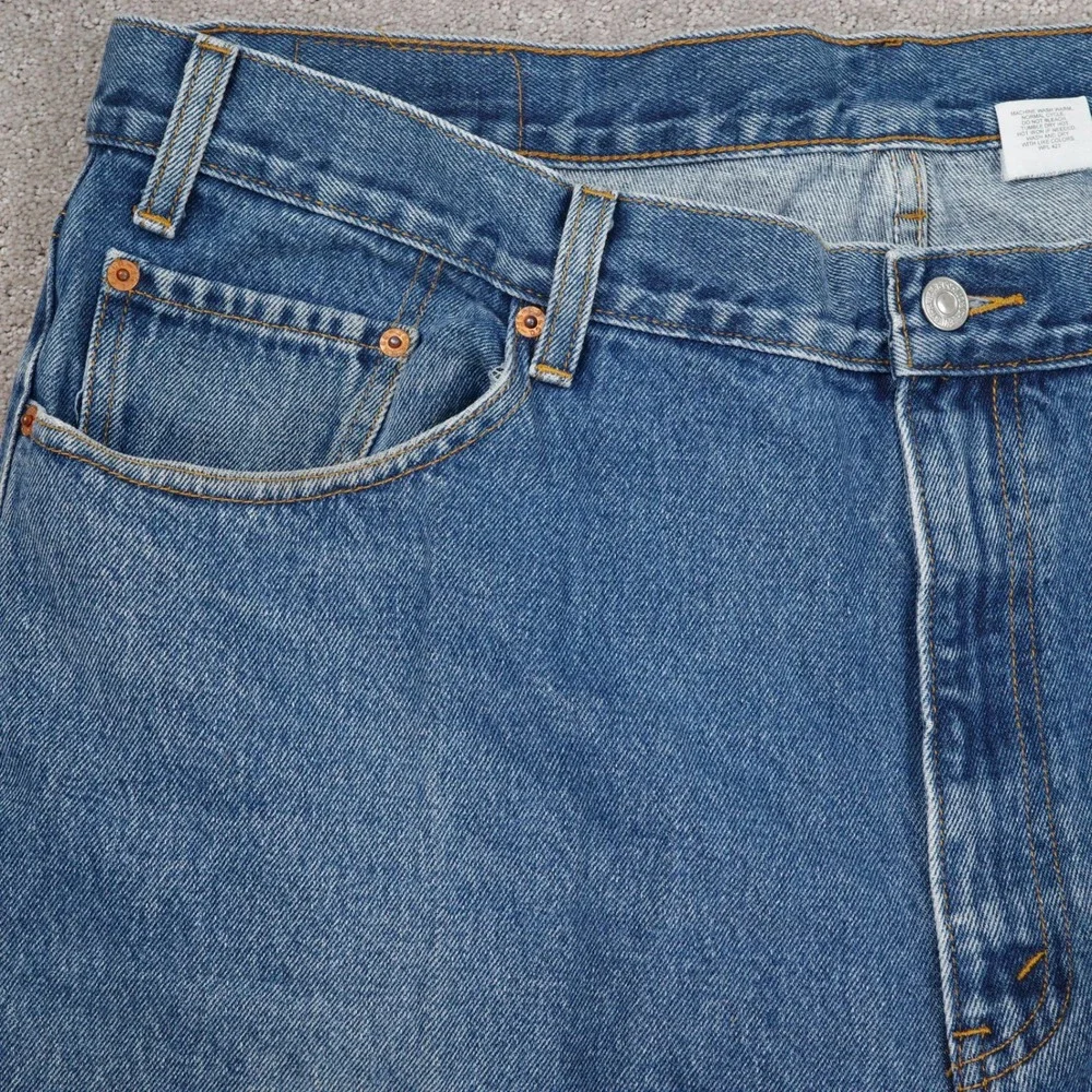 Levi's 550 Jeans Men 42W 30L ACT 28L Blue Relaxed Classic Denim Normcore VTG‎